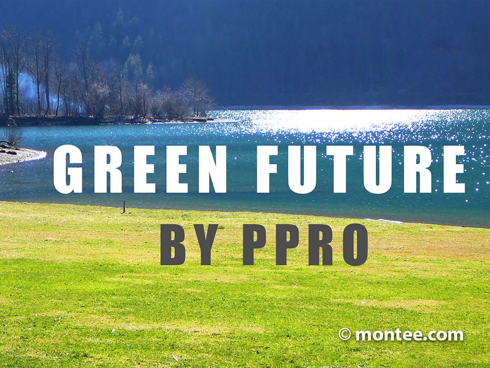 Green Future - Foto Mosaik Pixelbild Vorlage