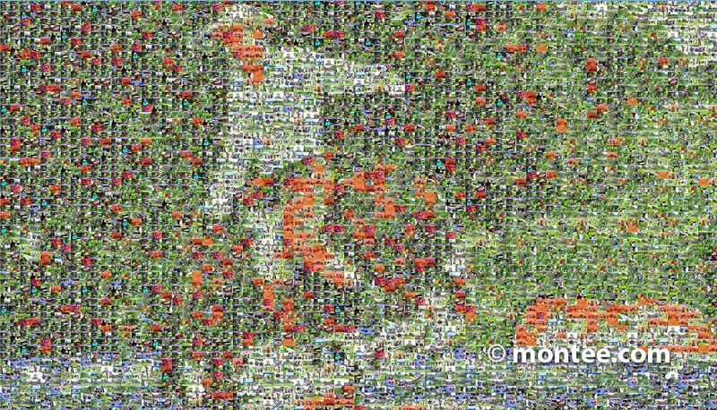 Mosaik Rodeo Reiter Erlebnis Symbolik