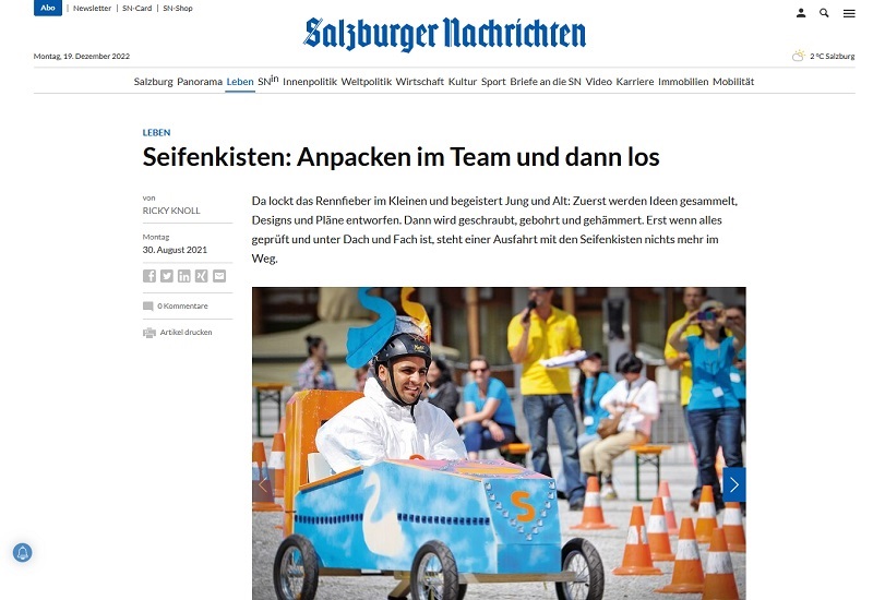 Seifenkistenbau und Rennen
