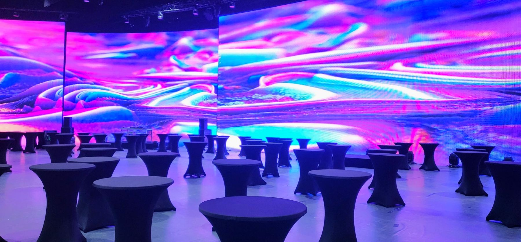 Digital Art Show bei Gala Abend