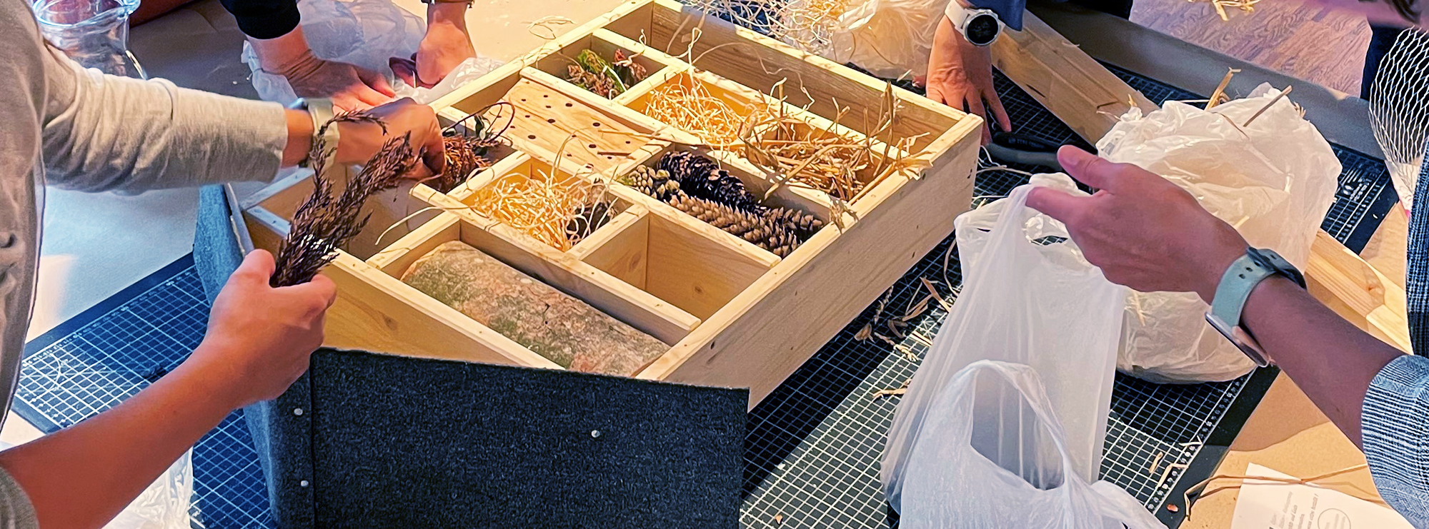 Team Event Insektenhotels bauen