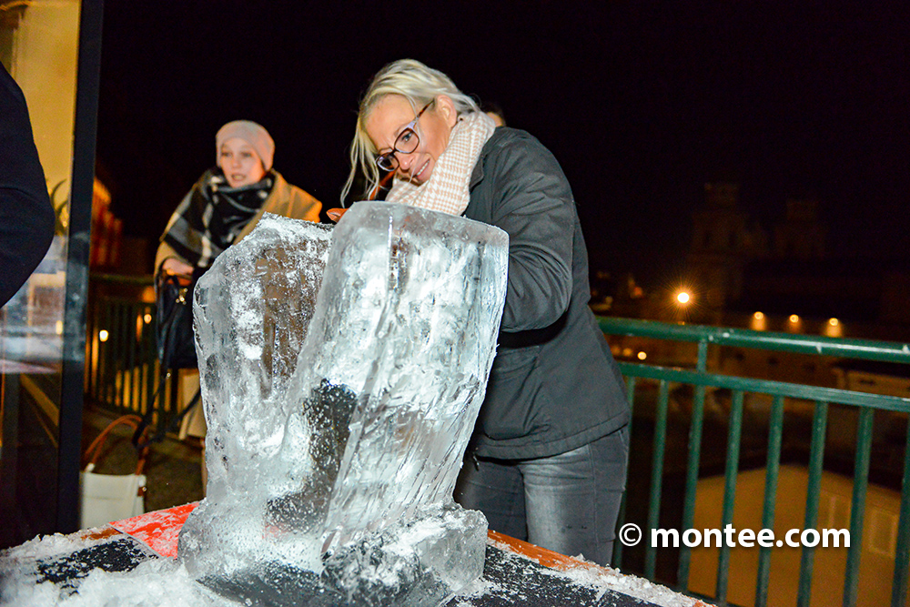 Eisschnitzen als Firmenevent