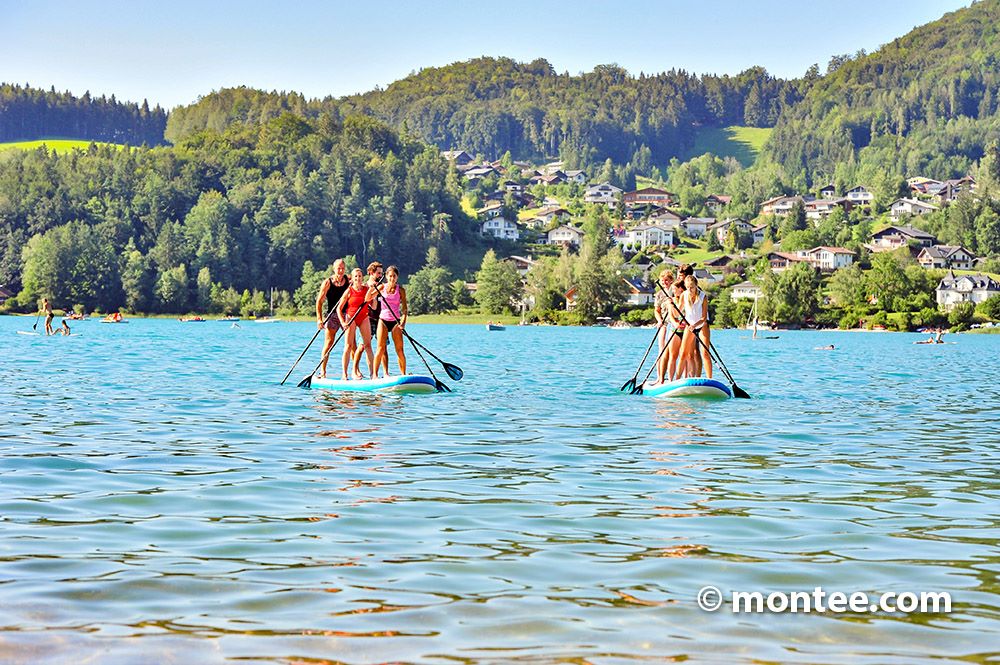  Mega Team Stand up Paddle Water Teamevent Östereich Wien 
