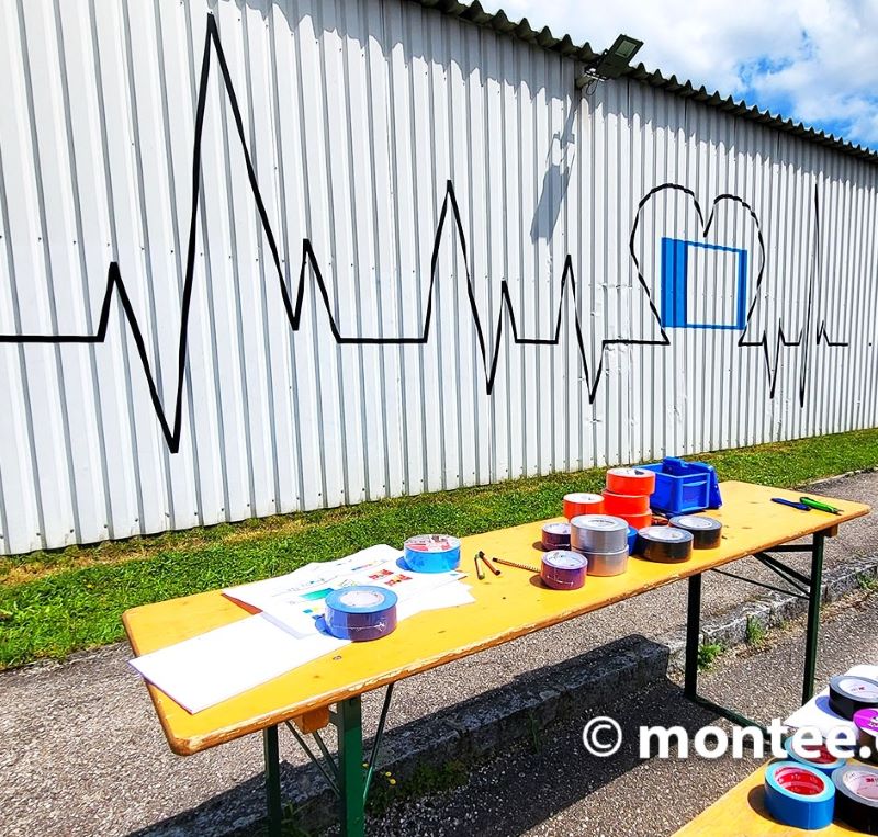 Tape Art Event als Firmen Sommerfest Idee by Montee