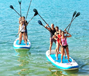 XL Mega Team Stand Up Paddle am See