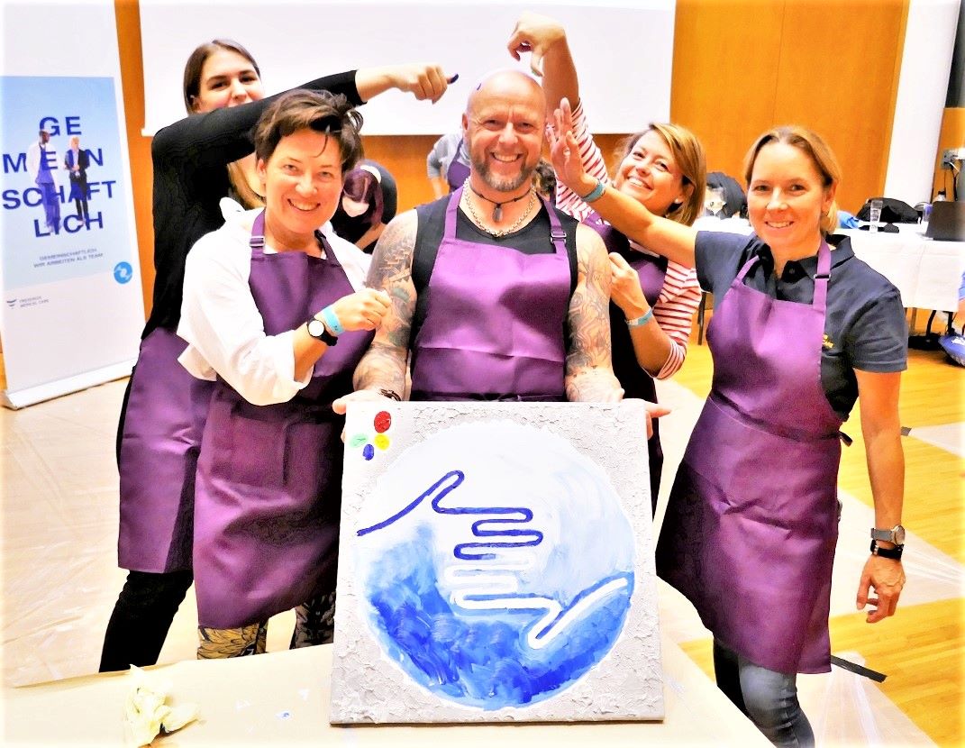 Acrylgemälde Workshop Montee Infotainment 