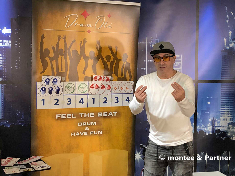 Promote the team spirit of your company with a drum workshop or body percussion workshop