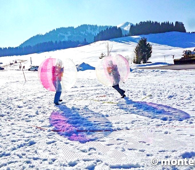 Bubble Soccer Winterlandschaft 