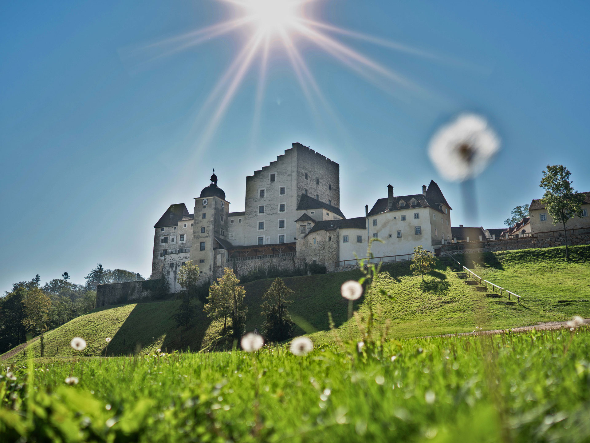 Burg Clam – eine Burg für Ritterspiele oder ausgefallene Aktiv-Programme
