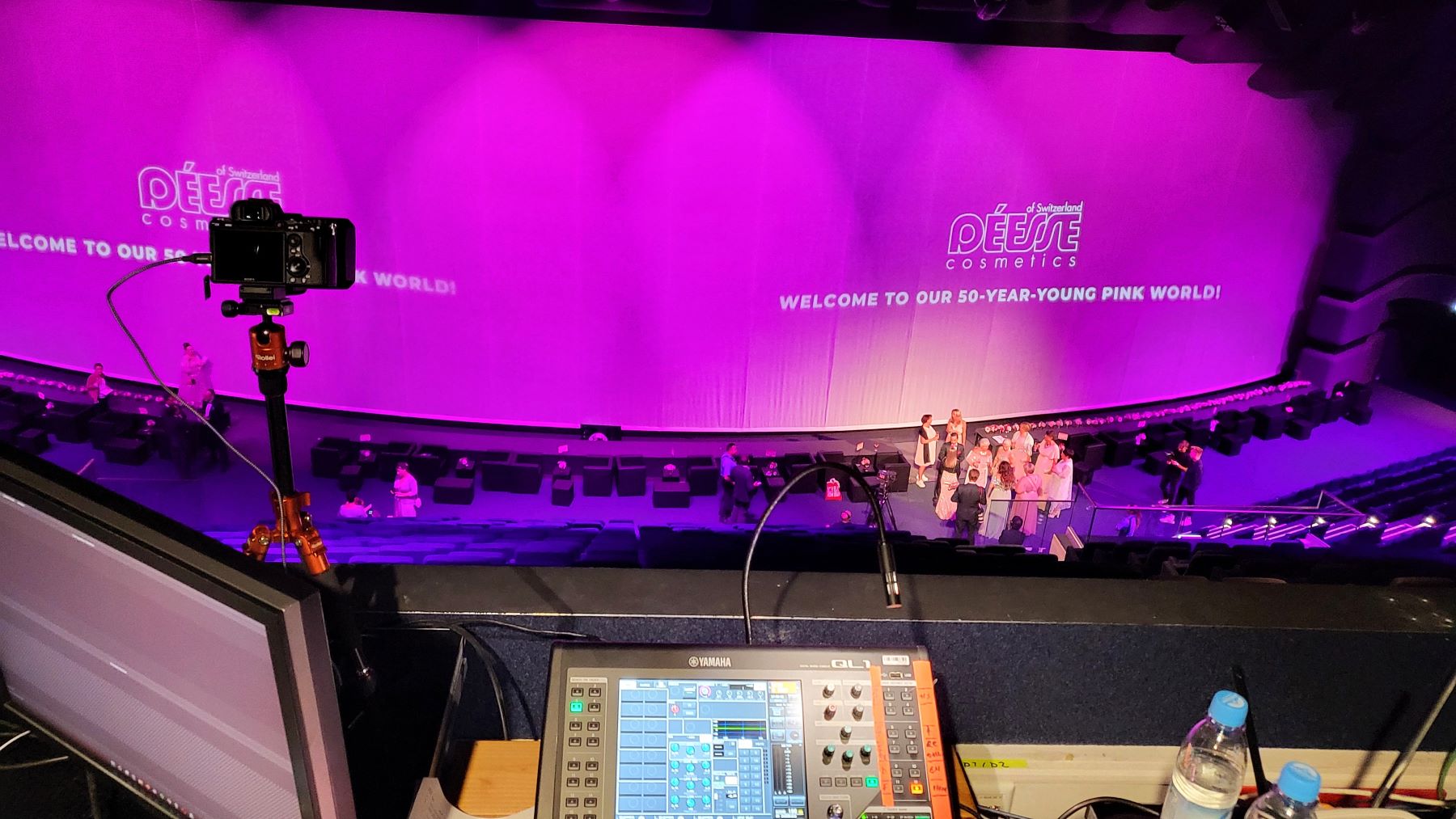 Digital Art Performance bei Gala Abend