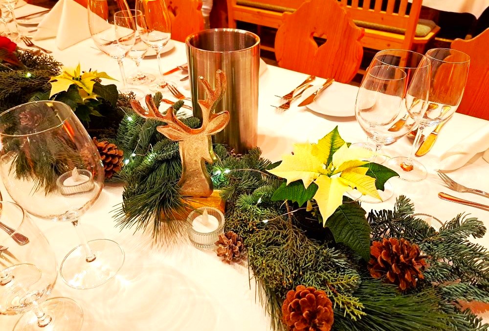 Firmenweihnachtsfeier Tisch Deko