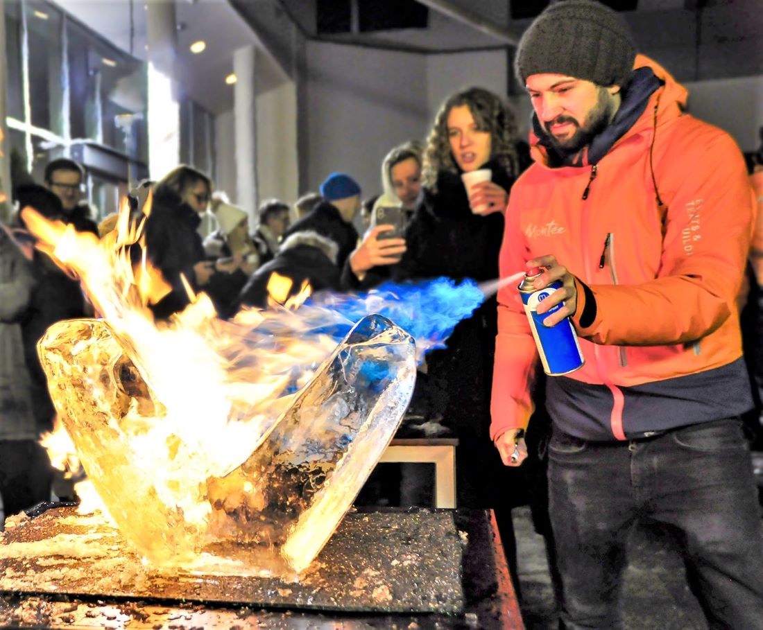 Eisskulpturen Workshop 