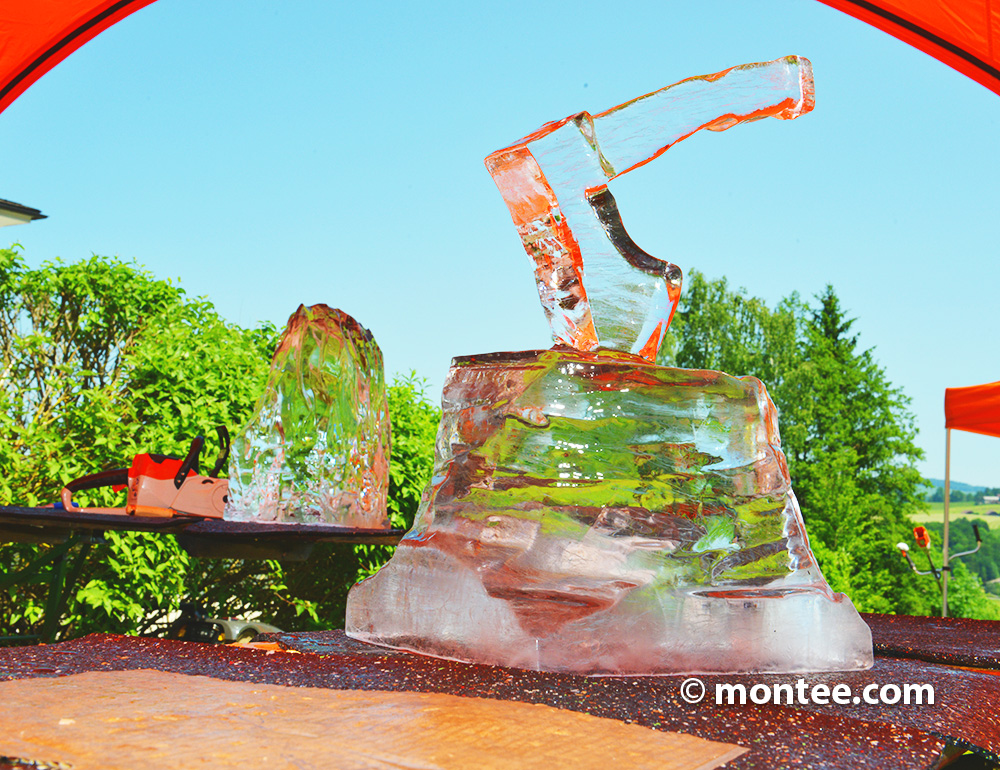 Eisskulpturen selber machen Workshop Firmenevent Indoor Outdoor