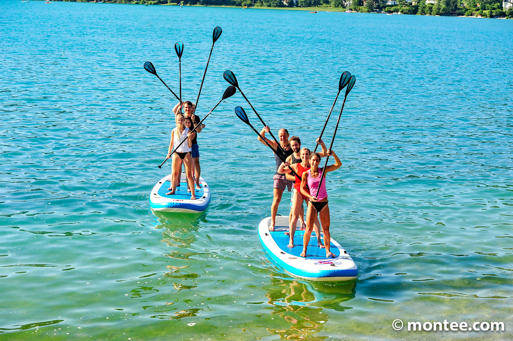 Header Mega Team SUP Stand up paddle teamevent salzkammergut fun event sommer
