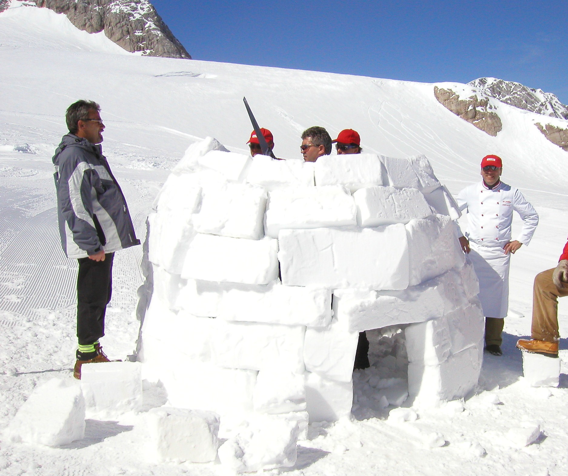 Iglu Bau Teamevent 