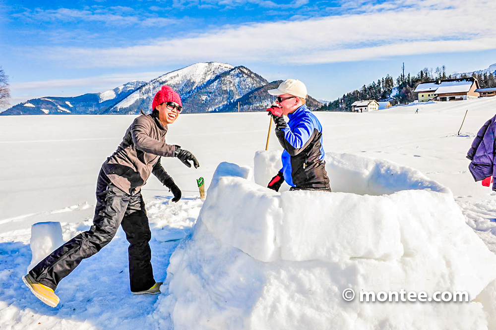 Iglu bauen Teamevent