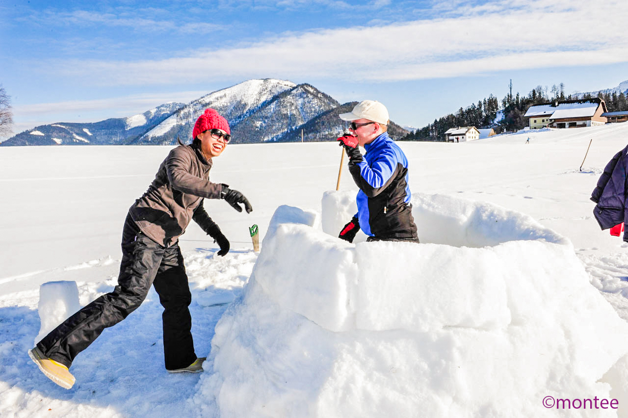 Iglu bauen im Team - Ihr Teamevent 
