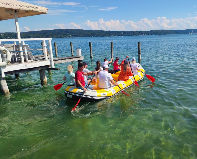 Schlauchboot Rafting Attersee