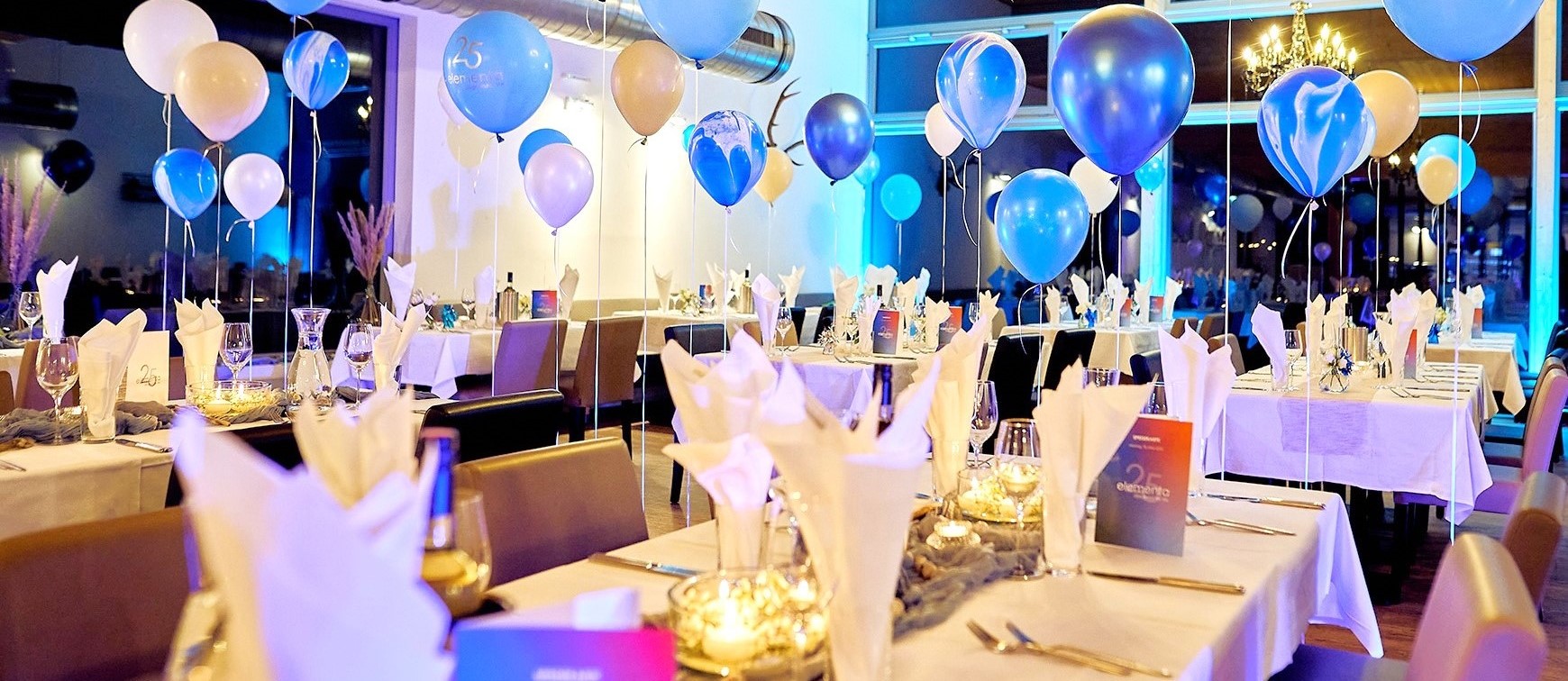 Party Event Ambiente + Deko + Beleuchtung Firmenfeier + Sommerfest