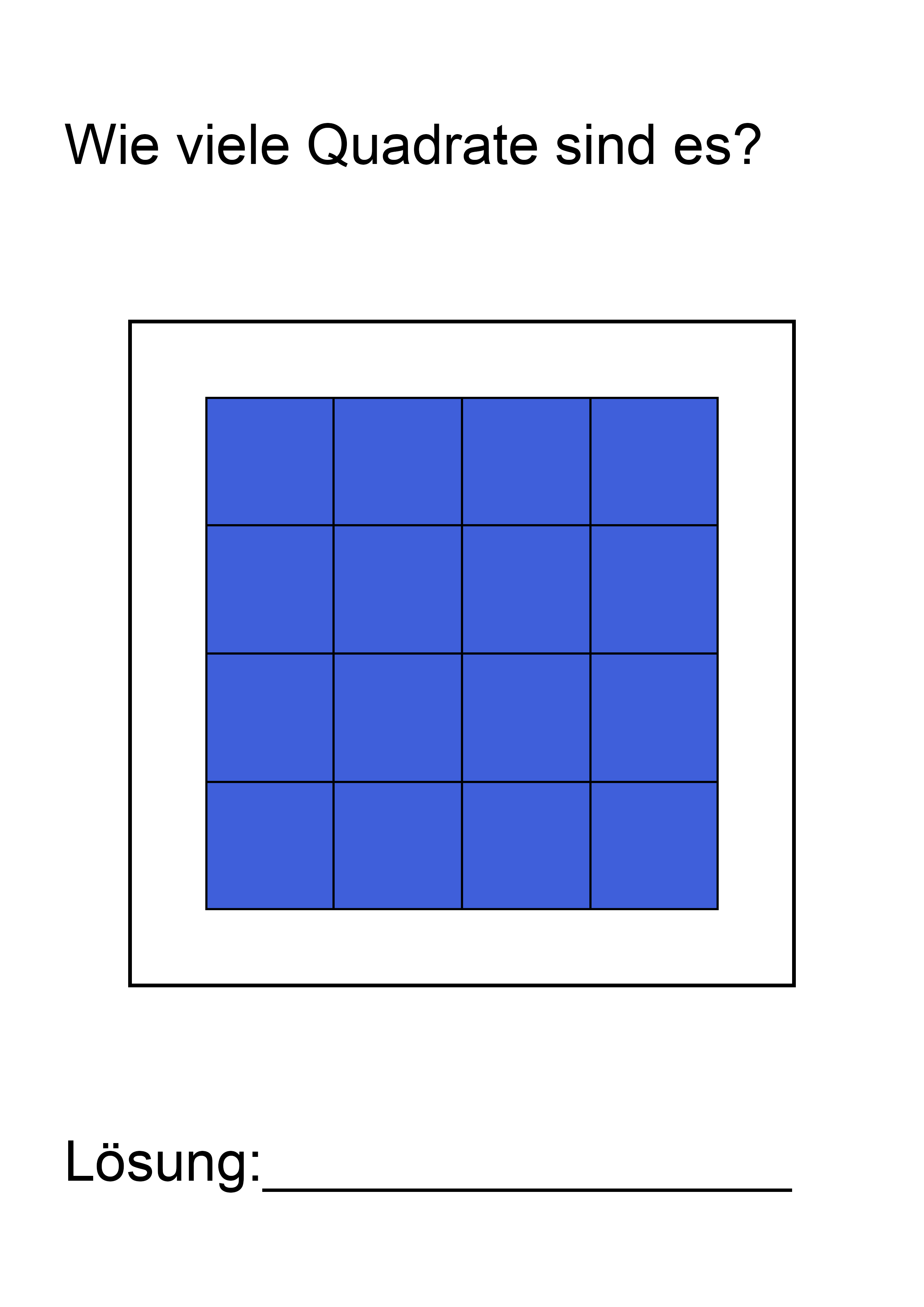 Quadrat Rätsel