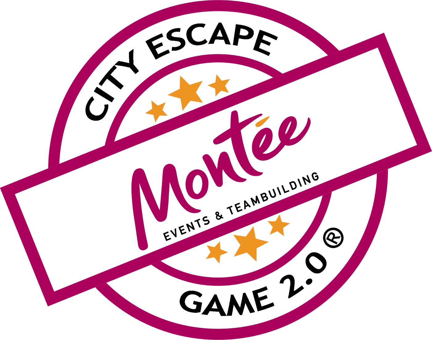 Logo City Escape Game Rätsel Rallye Tour by Montée in München, Salzburg, Wien, Linz