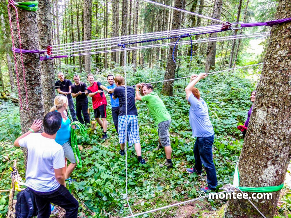 Seilbrücken Bau Outdoor Teamevent Tirol