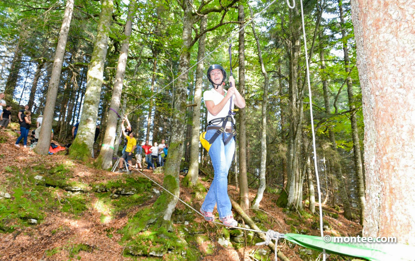 Seilbrückenbau Teambuilding Outdoor kreative Ideen Oberösterreich