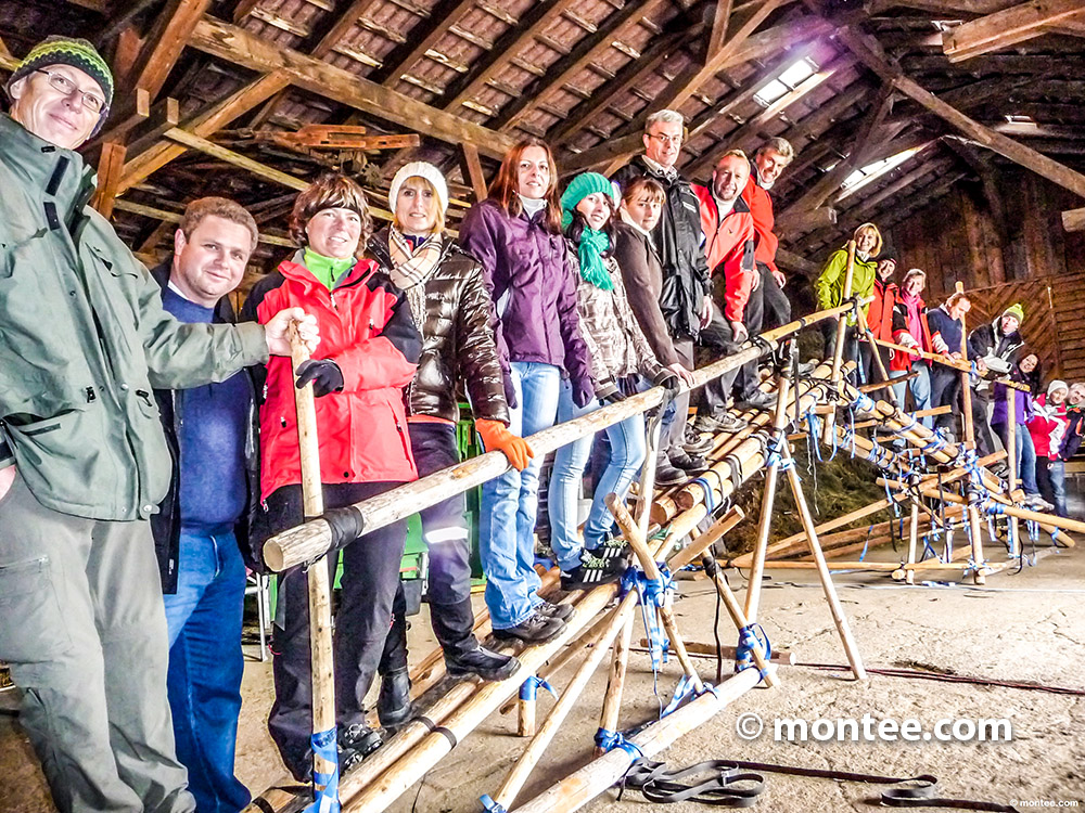 Teambuilding  Holzbrückenbau Erlebnis | Graz