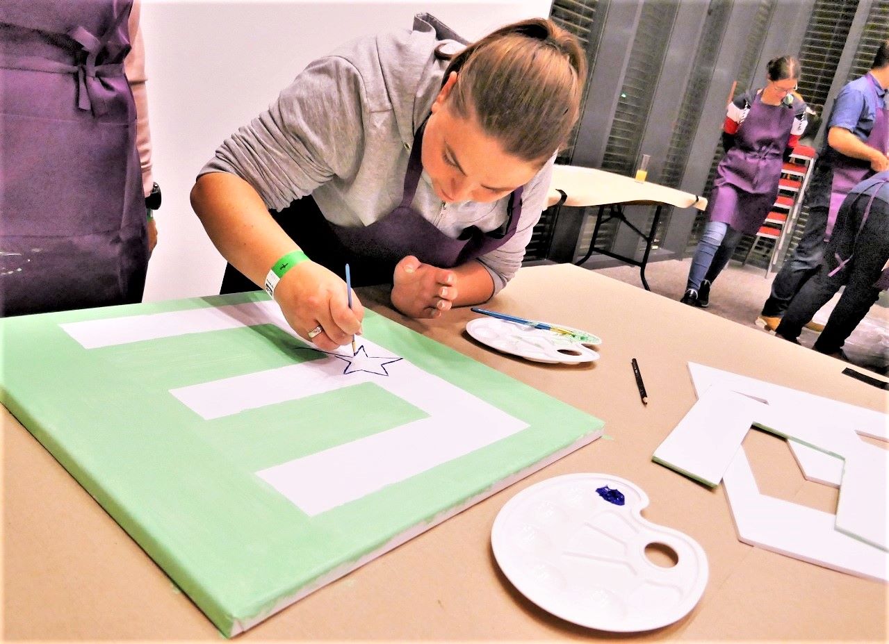 Teampainting Firmenevent Idee by Montee