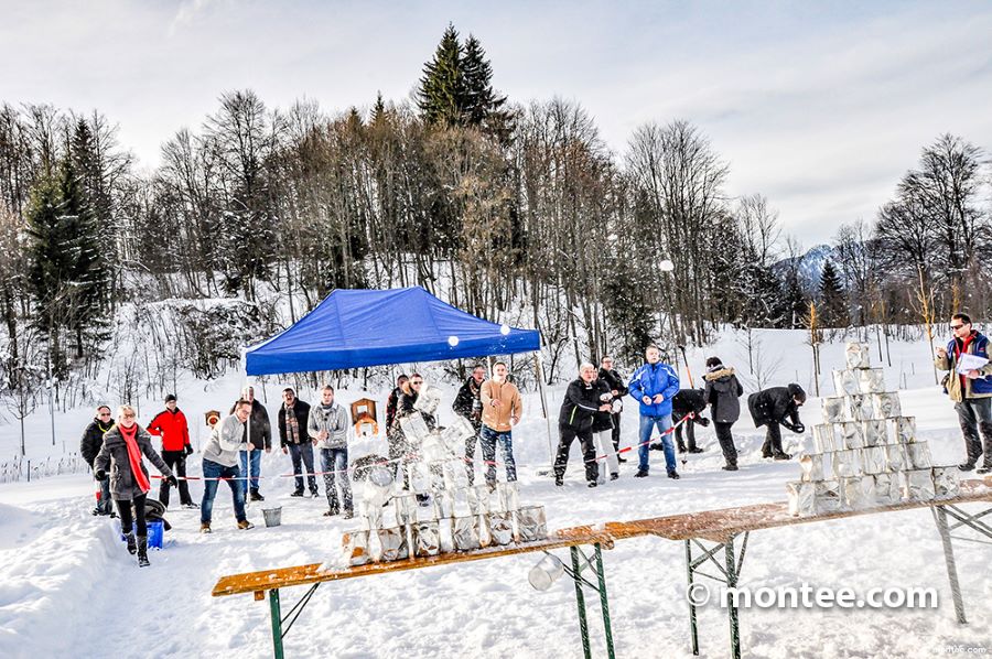 Dosen schießen Snow Event