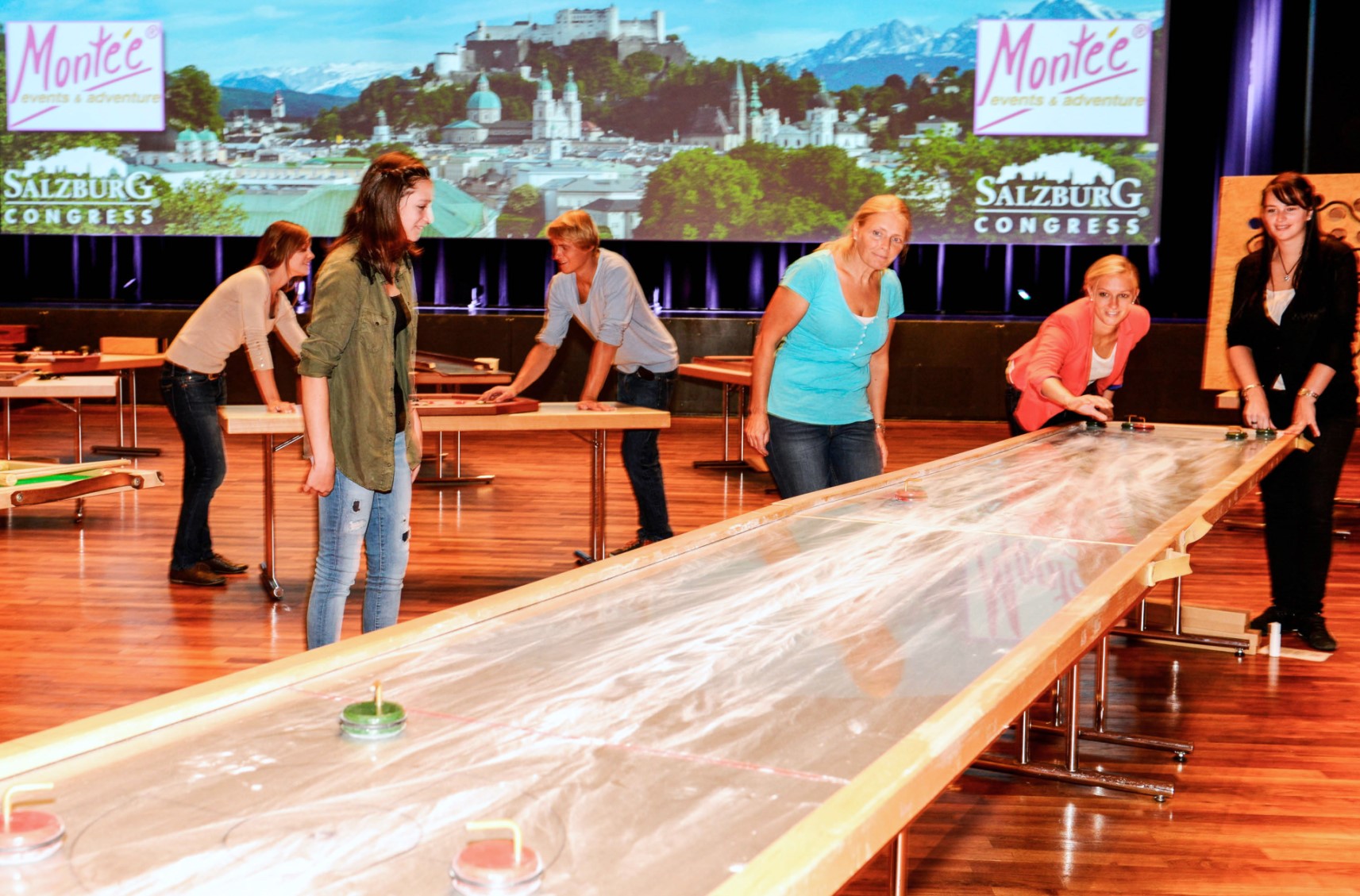 Office Büro Olympiade XL Holz Brett Spiele indoor im Büro Teambuilding Spiele