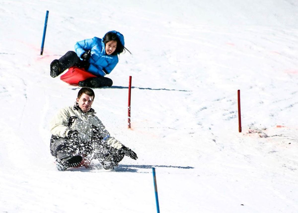 Zipfelbob Rennen Snow Olympiade 