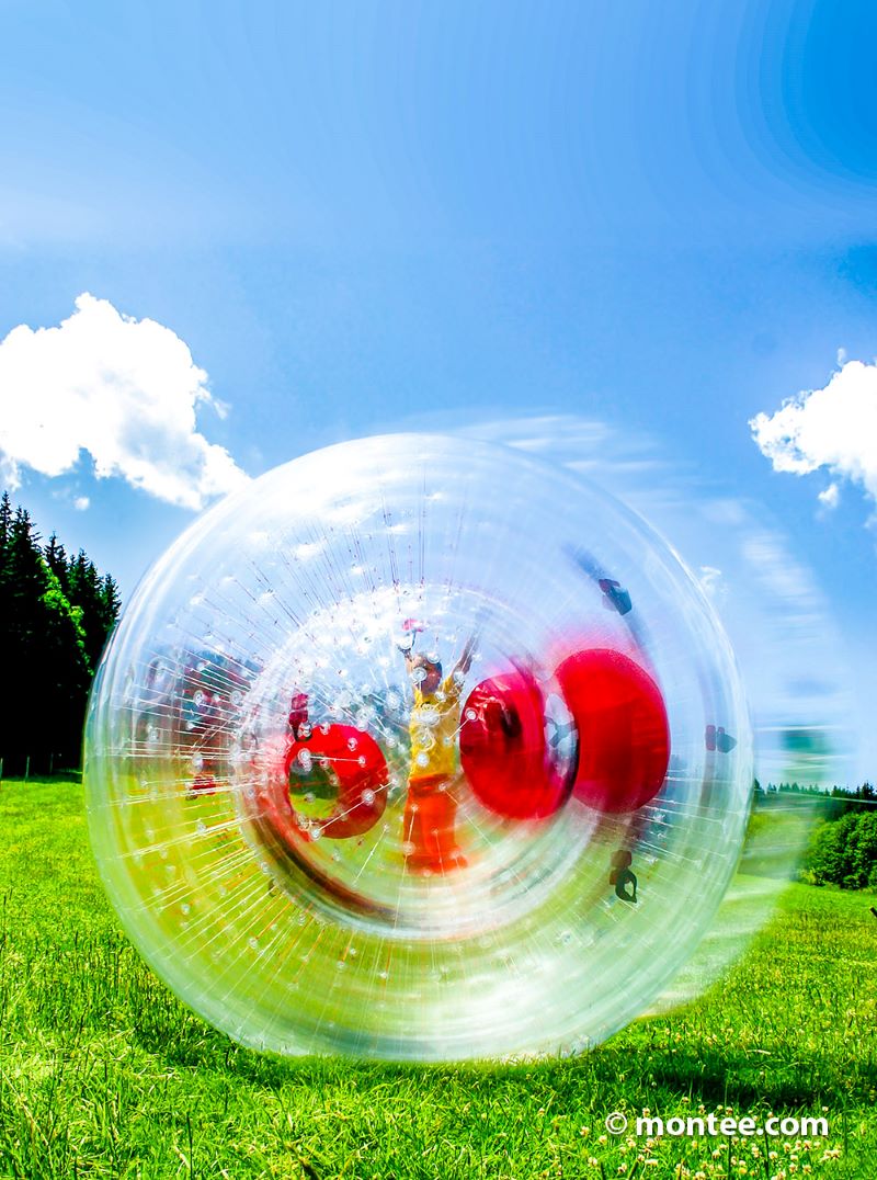 Zorbing Firmenevent Megakugel