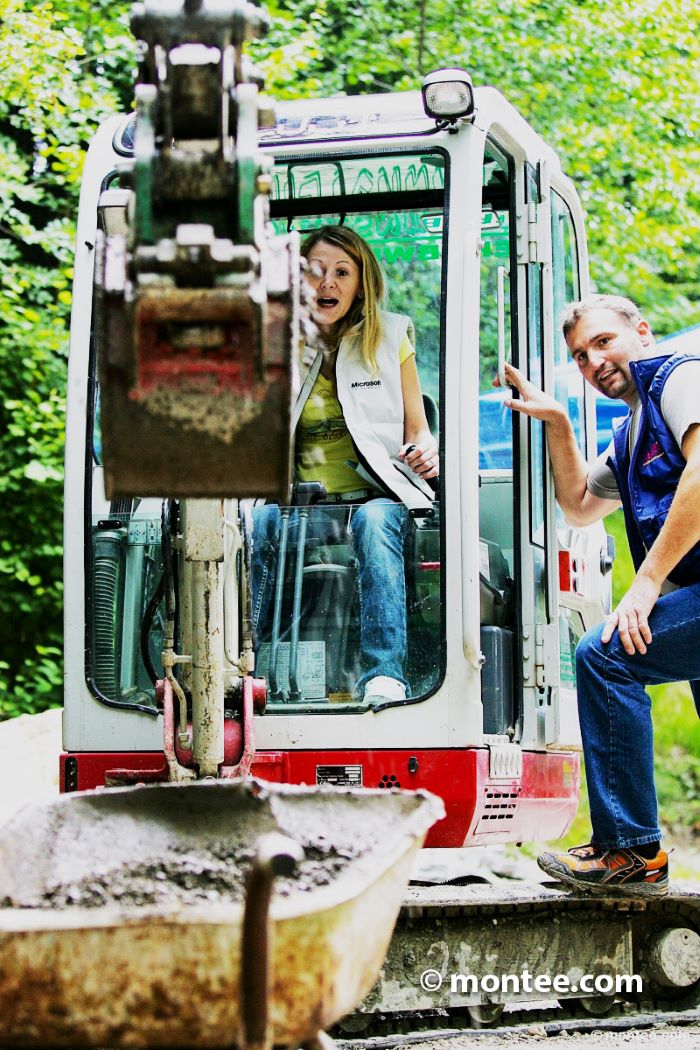 Baggerfahren Teamerlebnis Salzkammergut Fuschlseeregion