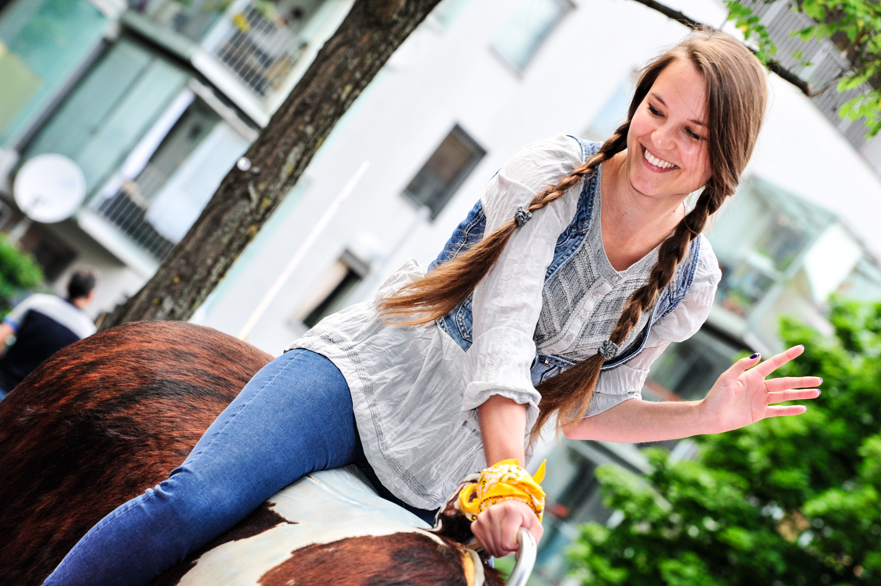 Bullriding westernevent mitarbeiterfest bayern