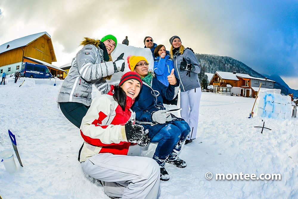 Teambuilding Schnee Olympiade 