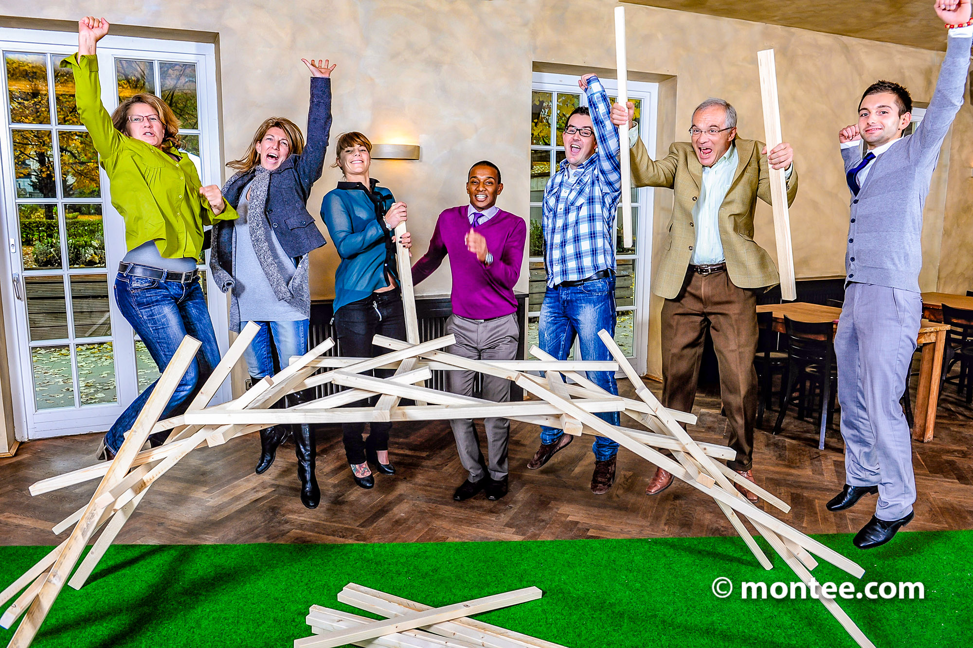 indoor teambuilding Spiele + Teamevents Deutschland + Österreich
