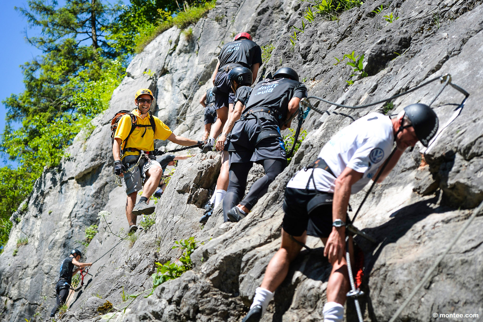 Klettersteig Tour für die ganze Firma als Betriebsausflug