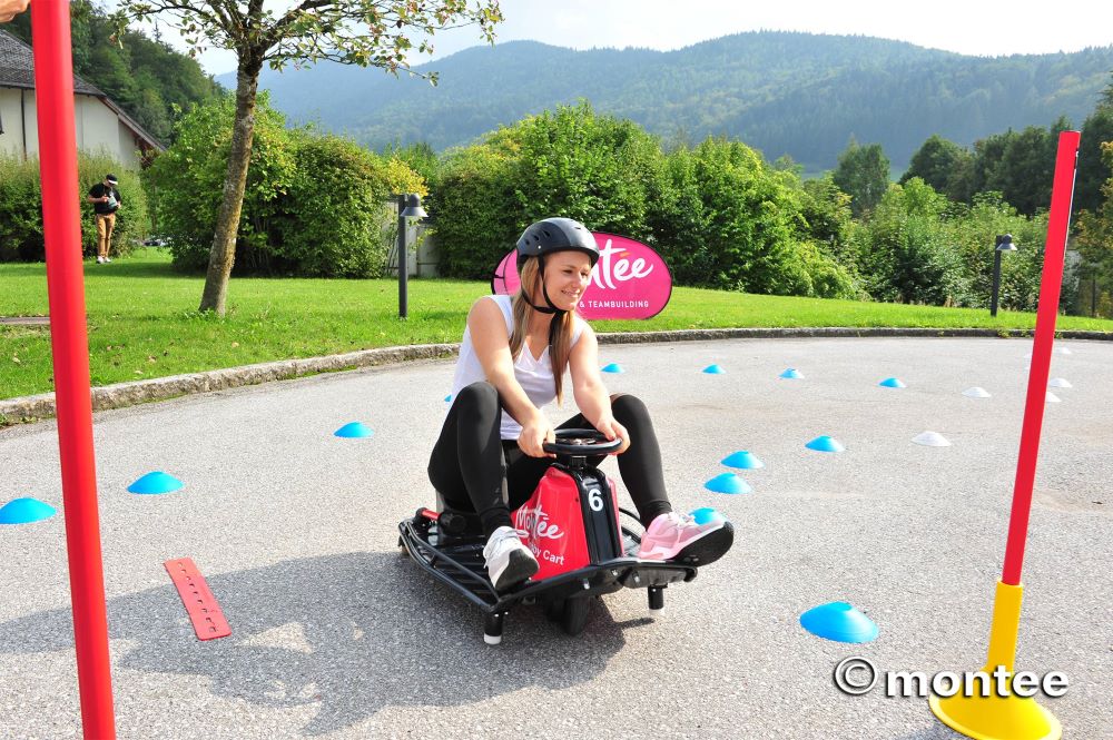 E-Bobby Cart parcours - Teambildung - Montee - Salzburg