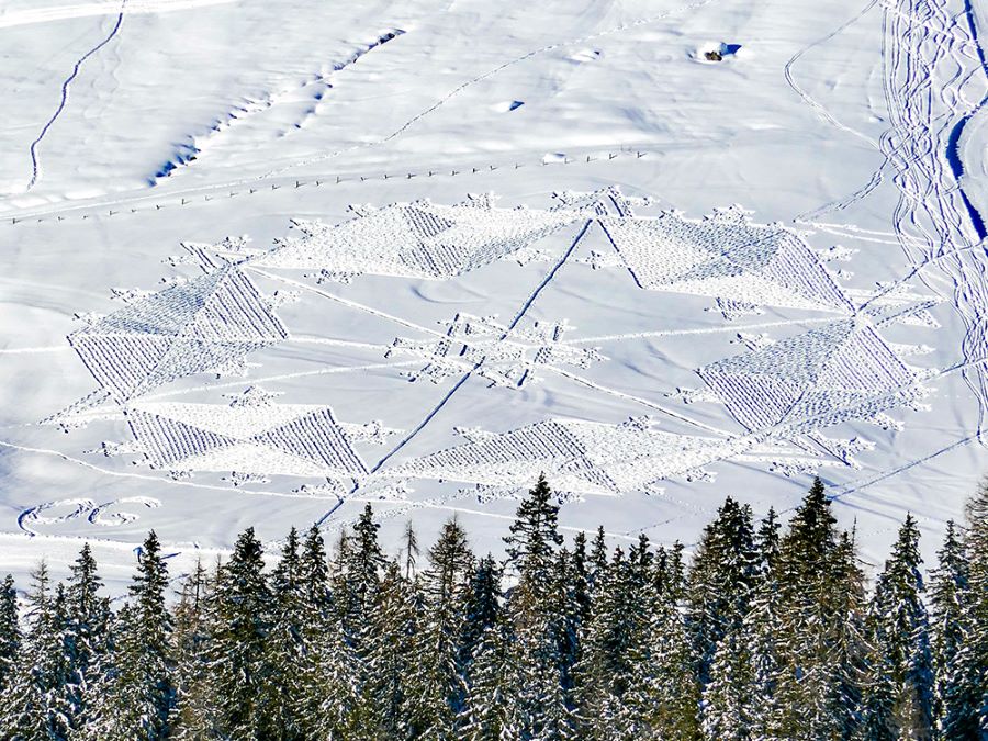 Mega XXL Schneestern gestalten 