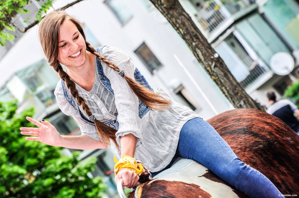 Umkämpfter Teambewerb im Bullriding